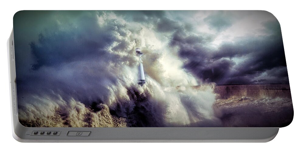 Storm Portable Battery Charger featuring the photograph The perfect storm #2 by Lilia S