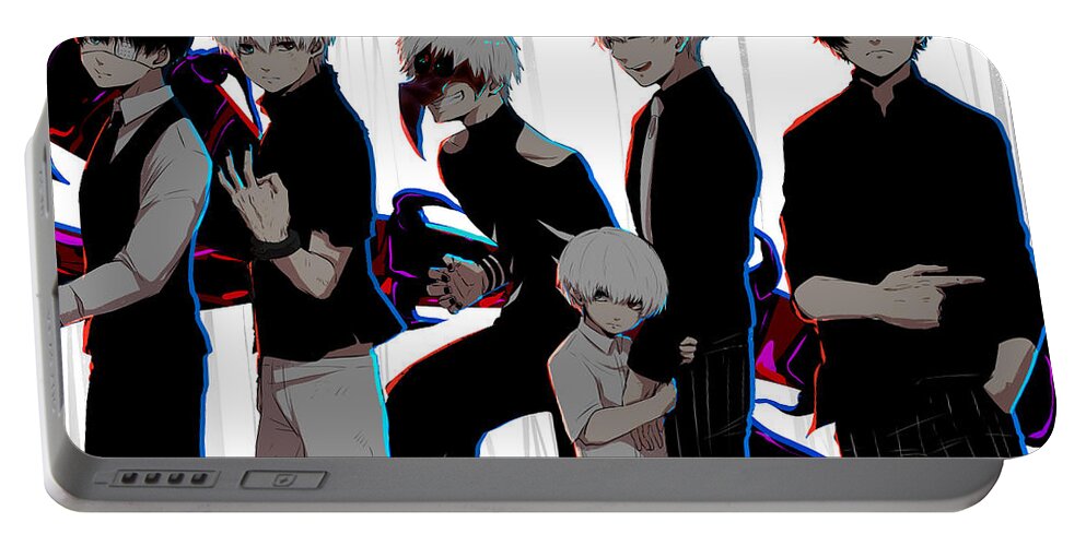 Tokyo Ghoul Portable Battery Charger featuring the digital art Tokyo Ghoul #2 by Maye Loeser