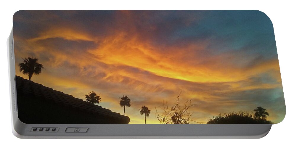 Landscape Portable Battery Charger featuring the photograph Water Colored Sky #2 by Jay Milo