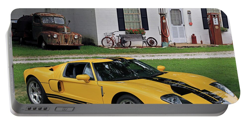 Ford Portable Battery Charger featuring the photograph 2005 Ford GT by Christopher McKenzie