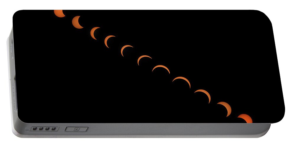 Eclipse Portable Battery Charger featuring the photograph 2017 Solar Eclipse by Mark Allen