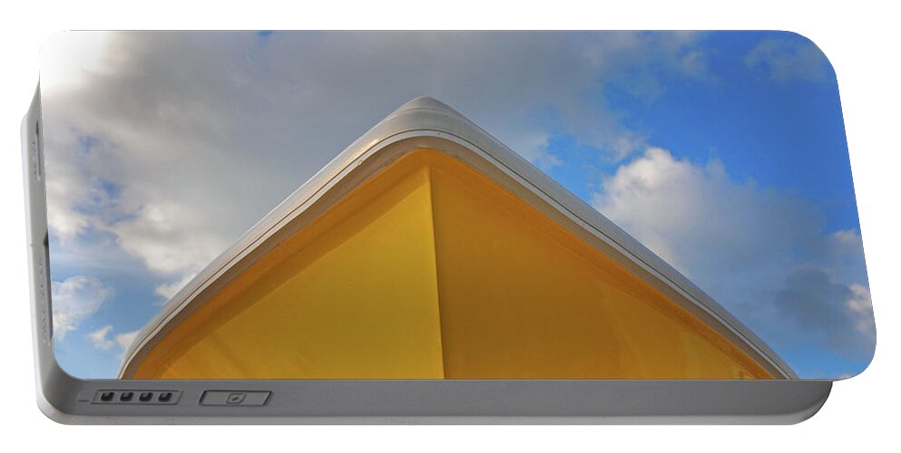 Boats Portable Battery Charger featuring the digital art 21- Mellow Yellow by Joseph Keane
