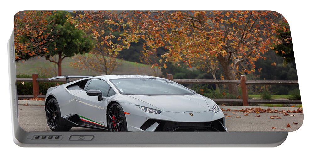 Lamborghini Portable Battery Charger featuring the photograph #Lamborghini #Huracan #Performante #Print #21 by ItzKirb Photography