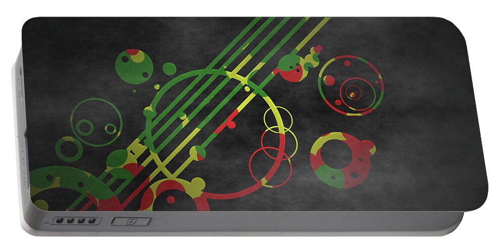 Abstract Portable Battery Charger featuring the digital art Abstract #23 by Super Lovely