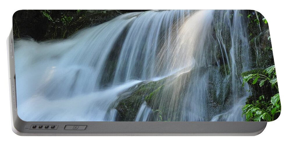 Waterfall Portable Battery Charger featuring the photograph Waterfall scenery #23 by Carl Ning