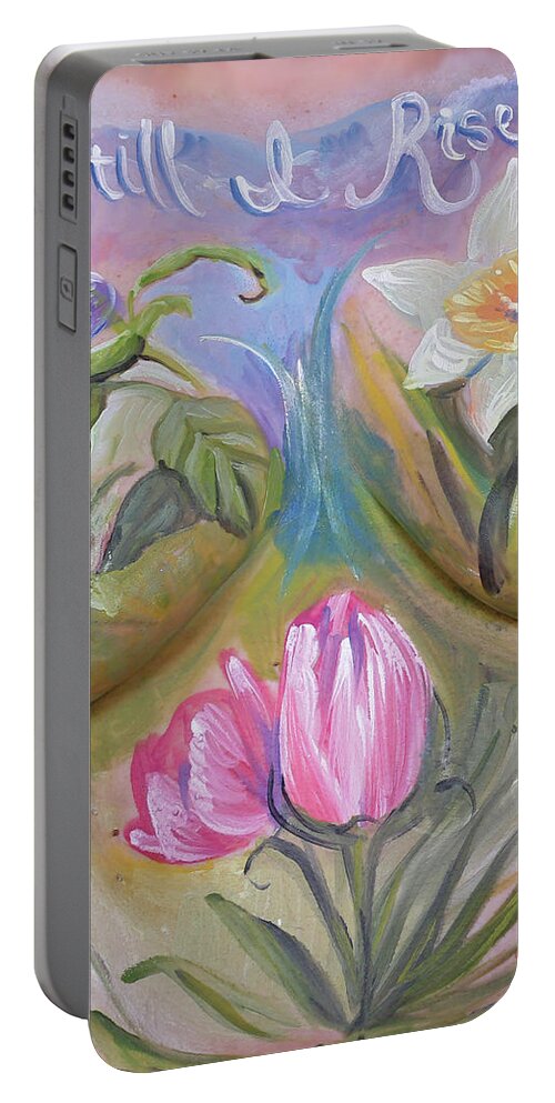 Hadassah Greater Atlanta Portable Battery Charger featuring the photograph 24. Jessica Locklar, Artist, 2017 by Best Strokes - Formerly Breast Strokes - Hadassah Greater Atlanta
