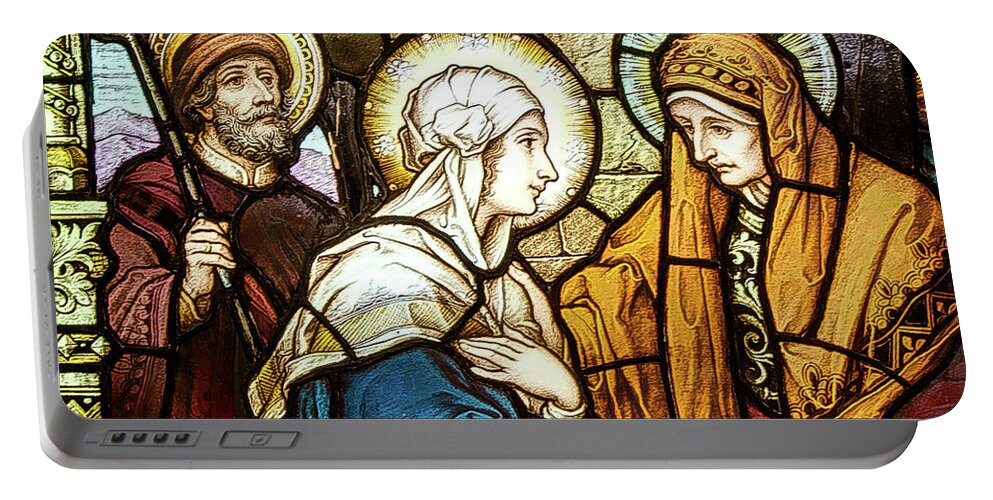 Saint Annes Portable Battery Charger featuring the digital art Saint Anne's Windows #25 by Jim Proctor