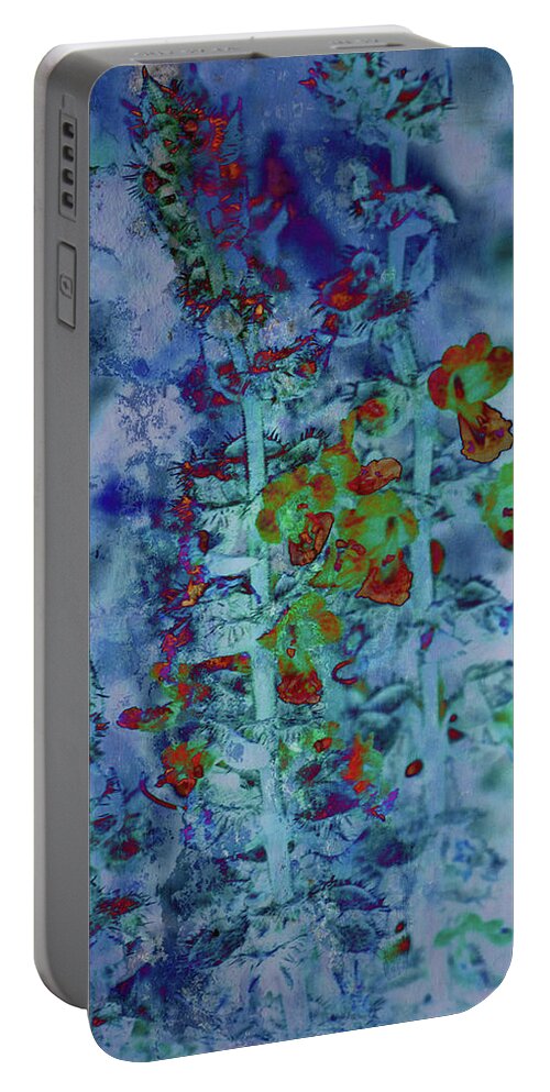 Texture Portable Battery Charger featuring the photograph Texture Flowers #27 by Prince Andre Faubert