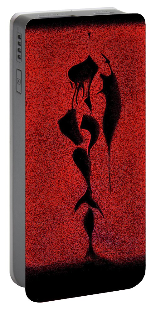  Portable Battery Charger featuring the digital art . by James Lanigan Thompson MFA