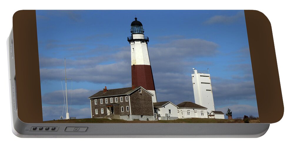 Montauk Point Lighthouse Portable Battery Charger featuring the photograph Montauk Point Lighthouse Montauk New York #29 by Bob Savage
