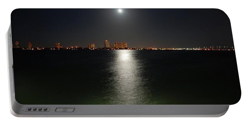 Moon Portable Battery Charger featuring the photograph 3- Reflections by Joseph Keane