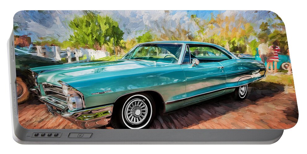 1965 Pontiac Catalina Portable Battery Charger featuring the photograph 1965 Pontiac Catalina Coupe Painted #4 by Rich Franco