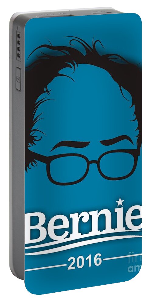 Bernie Sanders Portable Battery Charger featuring the mixed media Bernie Sanders #3 by Marvin Blaine