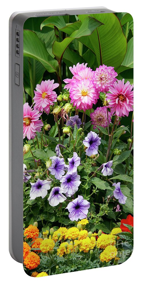 Bouquet Portable Battery Charger featuring the photograph Blossoming flowers #4 by Michal Boubin