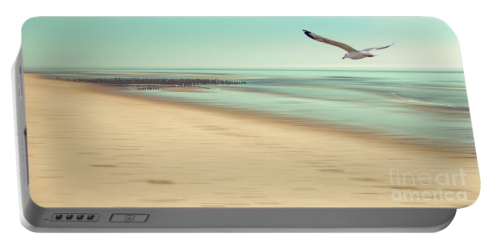 Beach Portable Battery Charger featuring the photograph Desire Light Vintage by Hannes Cmarits