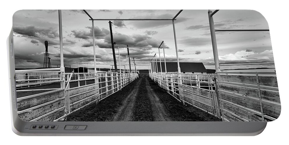 Corrals Portable Battery Charger featuring the photograph Empty Corrals #3 by Mountain Dreams