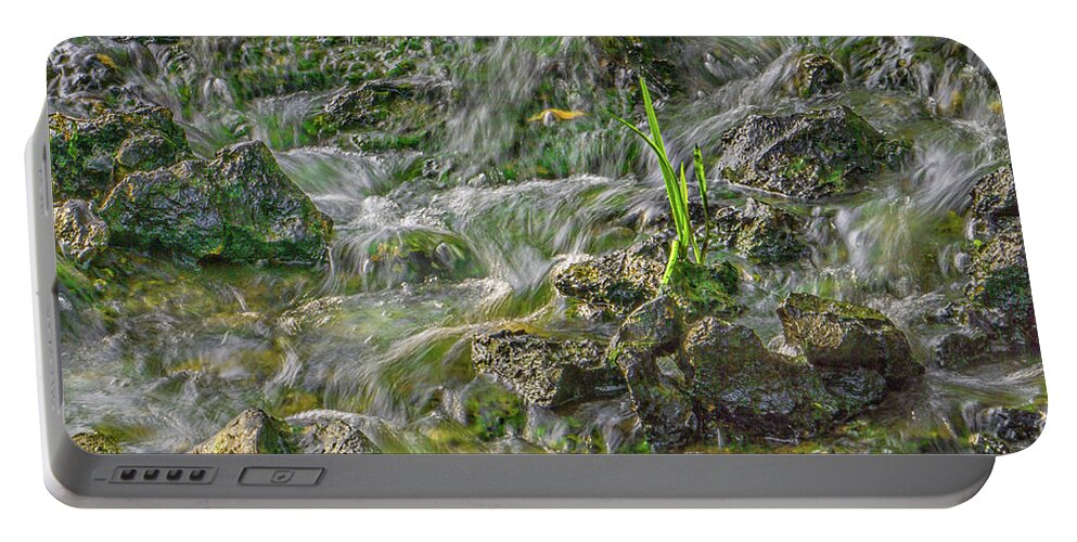 Water Portable Battery Charger featuring the photograph Falling Water #3 by Dennis Dugan