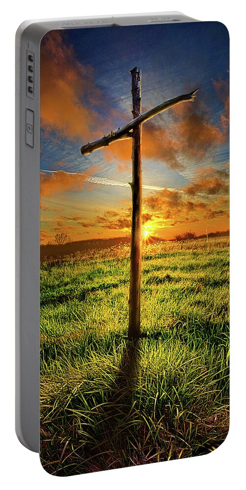 Religoussymbols Portable Battery Charger featuring the photograph Good Friday #3 by Phil Koch