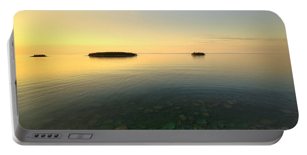 Boulder Portable Battery Charger featuring the photograph 3 Islands by Jakub Sisak