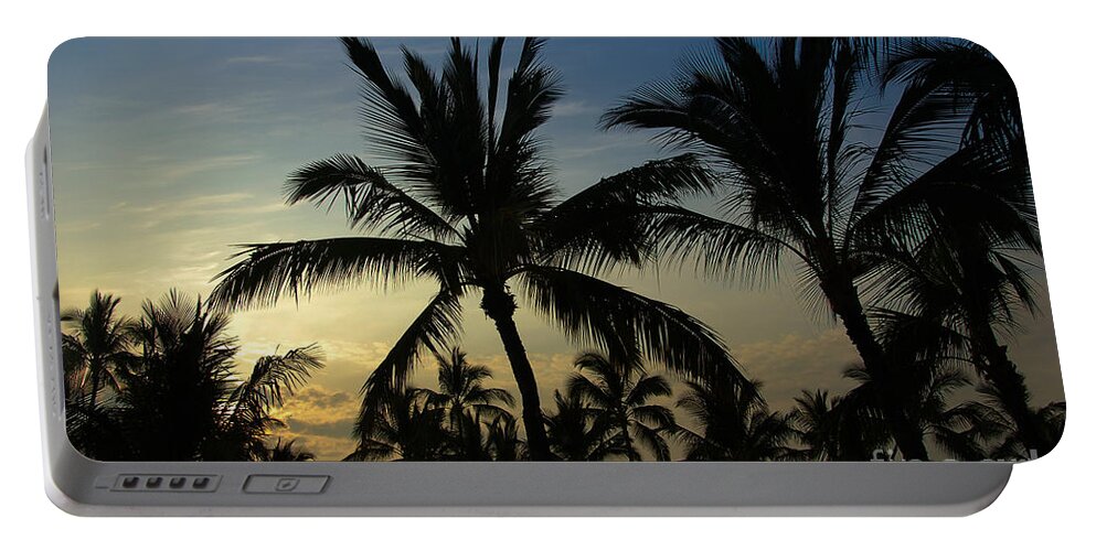 Kona Sunset Portable Battery Charger featuring the photograph Kona Sunset #3 by Kelly Wade