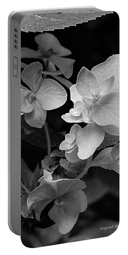 Black And White Photographs Portable Battery Charger featuring the digital art Magnolia Plantation and Gardens Collection #3 by DigiArt Diaries by Vicky B Fuller
