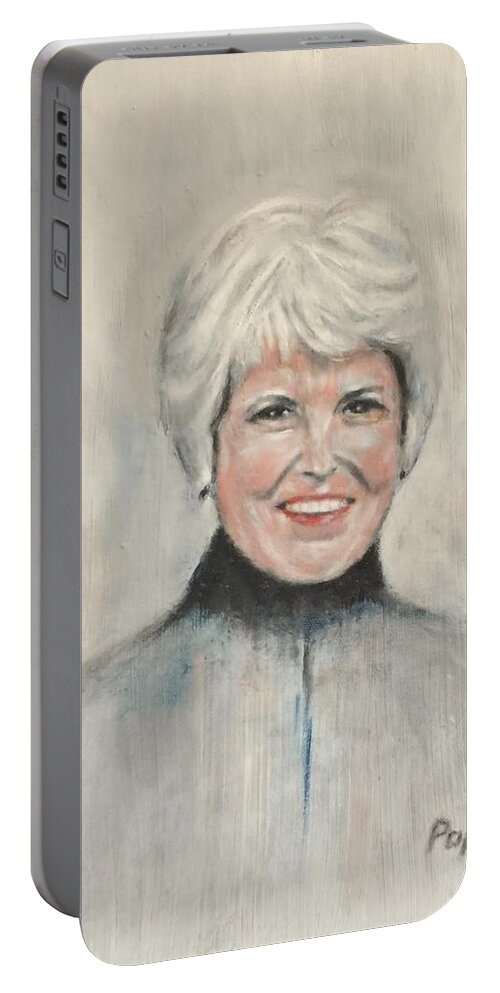 Volunteer Portable Battery Charger featuring the painting Margaret G Pope #3 by Bruce Ben Pope