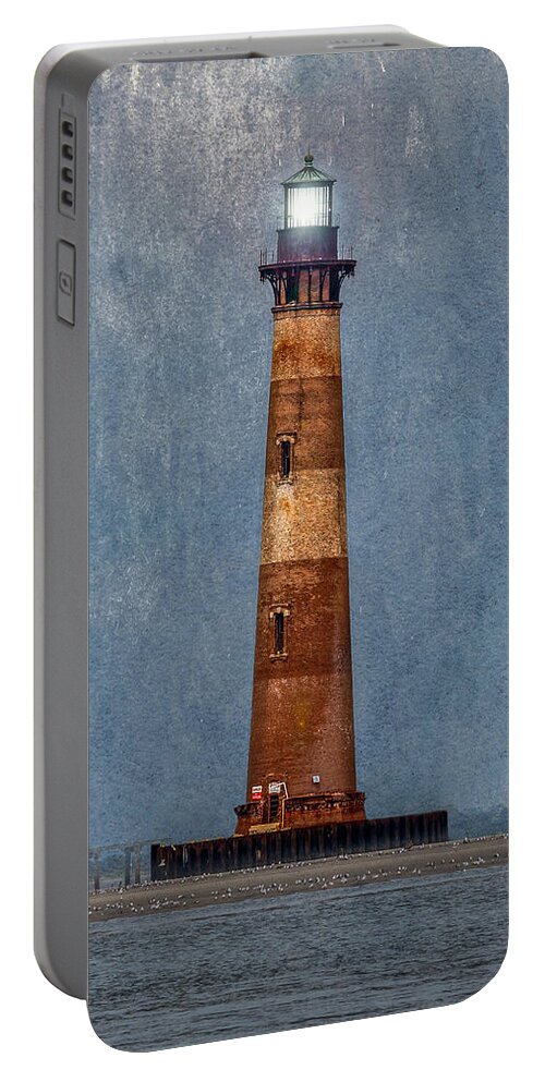Architecture Portable Battery Charger featuring the photograph Morris Island Lighthouse #3 by Doug Long