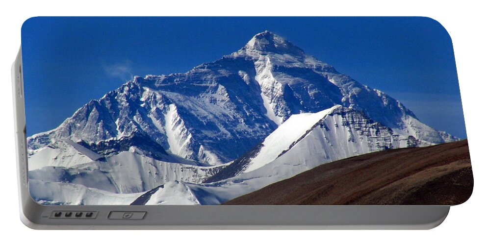 Mt Everest Portable Battery Charger featuring the photograph Mt Everest #3 by Lorelle Phoenix