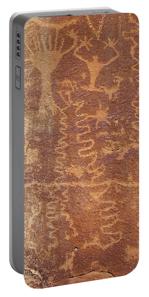 Petroglyph - Fremont Indian Portable Battery Charger featuring the photograph Petroglyph - Fremont Indian #3 by Breck Bartholomew