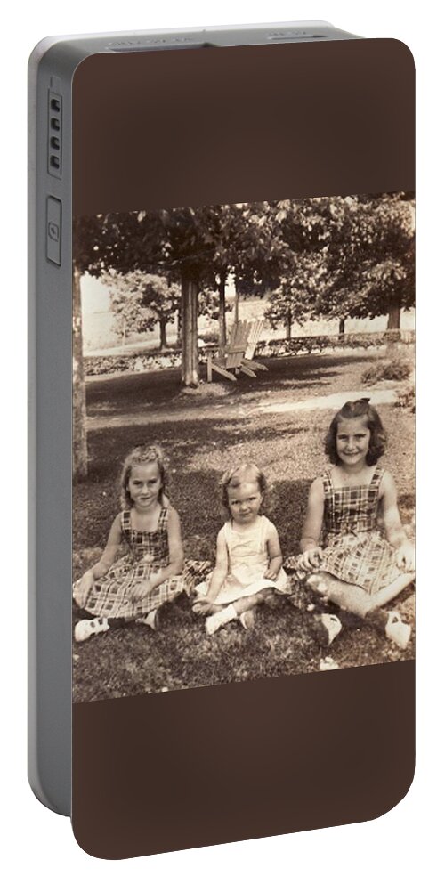 Juadane Portable Battery Charger featuring the photograph 3 Sisters by Quwatha Valentine