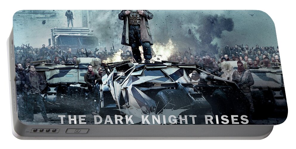 The Dark Knight Rises Portable Battery Charger featuring the digital art The Dark Knight Rises #3 by Maye Loeser