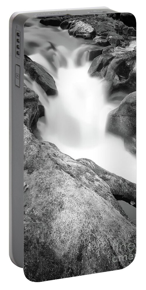 Bolton Abbey Portable Battery Charger featuring the photograph Waterfall on The River Wharfe by Mariusz Talarek