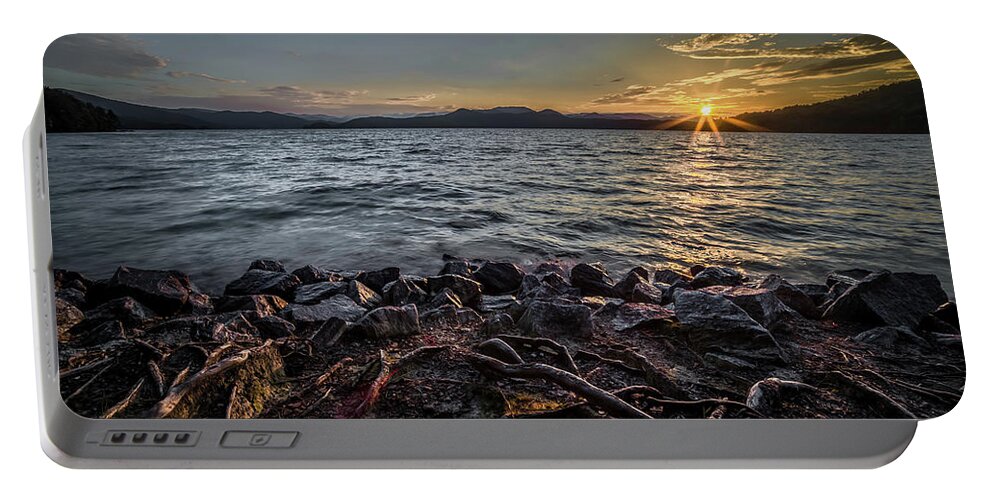 Beautiful Portable Battery Charger featuring the photograph Beautiful landscape scenes at lake jocassee south carolina #31 by Alex Grichenko