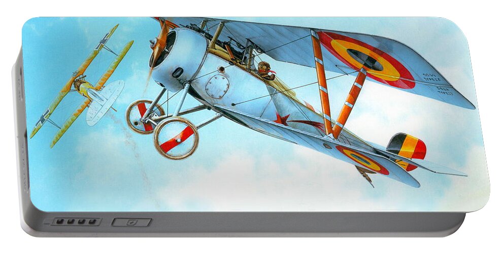 Aircraft Portable Battery Charger featuring the digital art Aircraft #32 by Super Lovely
