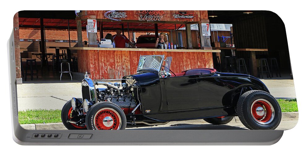 Goodguys Portable Battery Charger featuring the photograph 32 Roadster by Christopher McKenzie