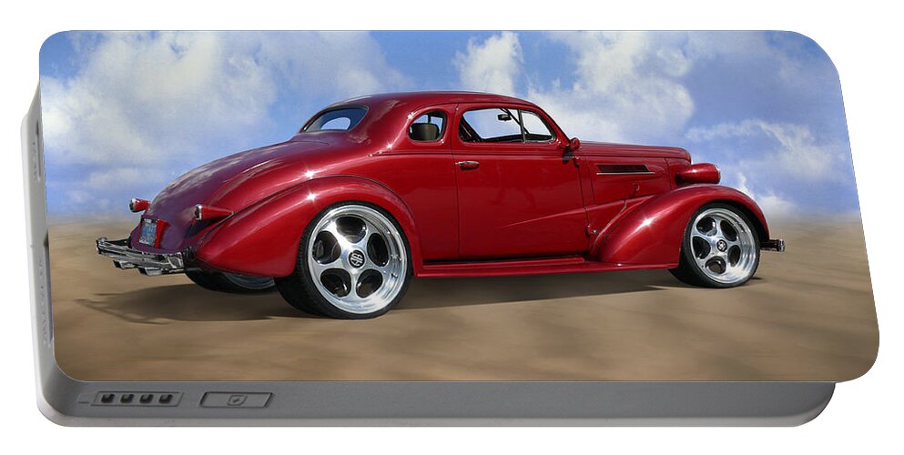 Transportation Portable Battery Charger featuring the photograph 37 Chevy Coupe by Mike McGlothlen