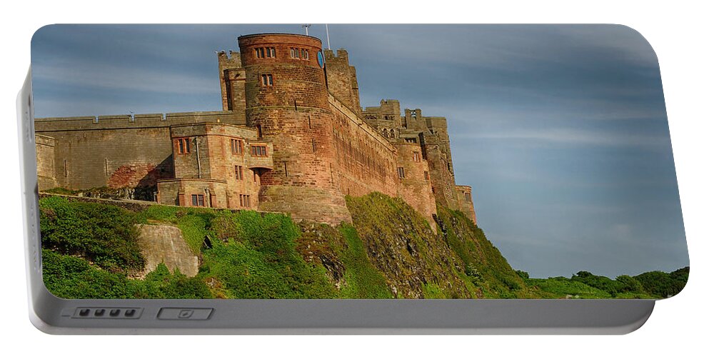 Bamburgh Castle Portable Battery Charger featuring the photograph Bamburgh Castle #4 by Smart Aviation