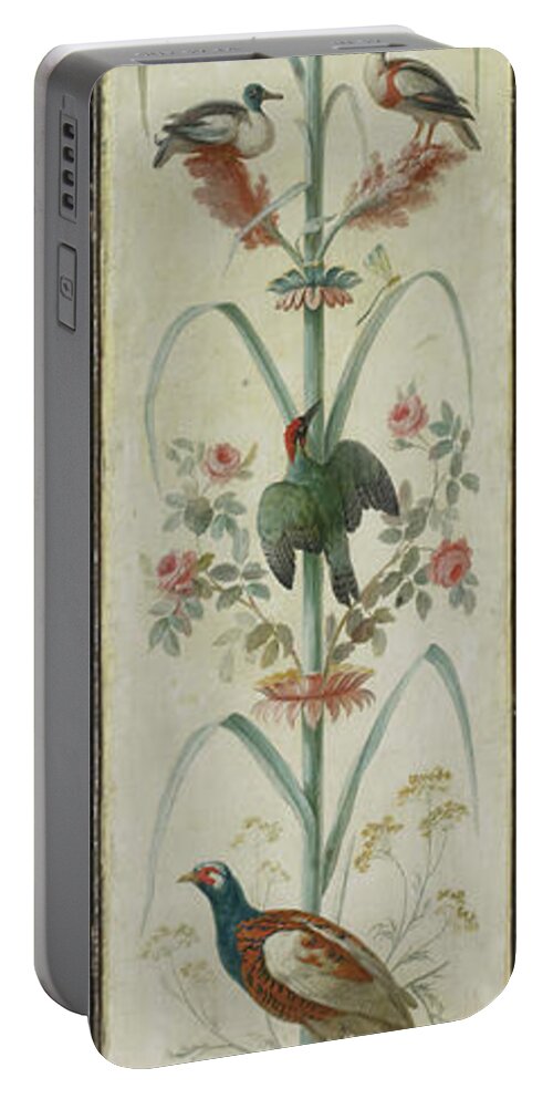 Birds 2 Portable Battery Charger featuring the painting Birds #4 by MotionAge Designs
