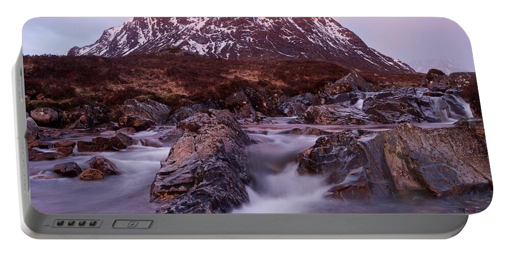 Glencoe Portable Battery Charger featuring the photograph Buachaille Etive Mor #4 by Stephen Taylor