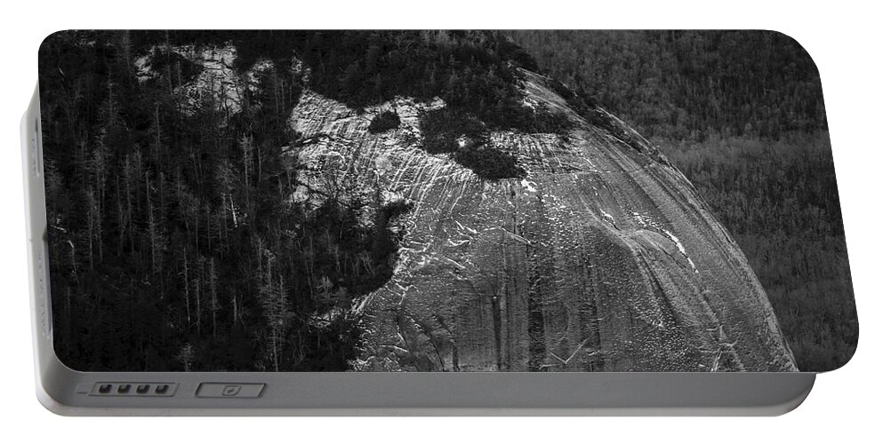 North Carolina Portable Battery Charger featuring the photograph Looking Glass Rock by Blue Ridge Parkway - Aerial Photo #1 by David Oppenheimer