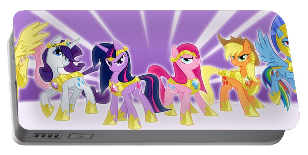 My Little Pony Friendship Is Magic Portable Battery Charger featuring the digital art My Little Pony Friendship is Magic #4 by Maye Loeser