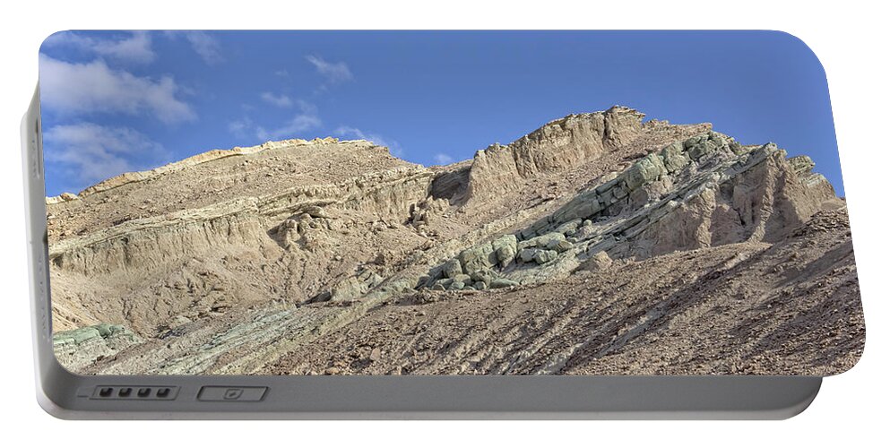 Barstow Portable Battery Charger featuring the photograph Rainbow Basin #3 by Jim Thompson