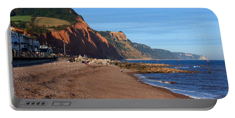 Sidmouth Portable Battery Charger featuring the photograph Sidmouth #4 by Chris Day