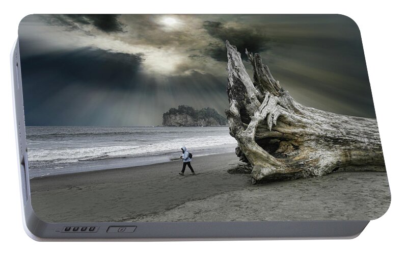 Woman Portable Battery Charger featuring the photograph 4392 by Peter Holme III