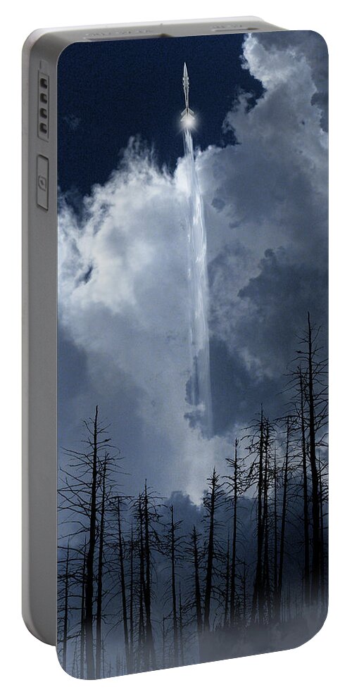 Fog Portable Battery Charger featuring the photograph 4404 by Peter Holme III