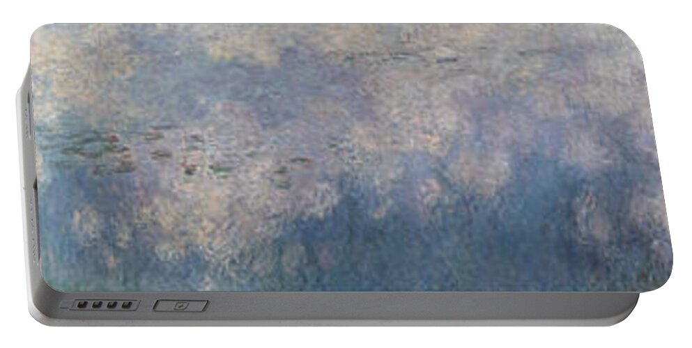 Claude Monet Portable Battery Charger featuring the painting Water Lilies by Claude Monet