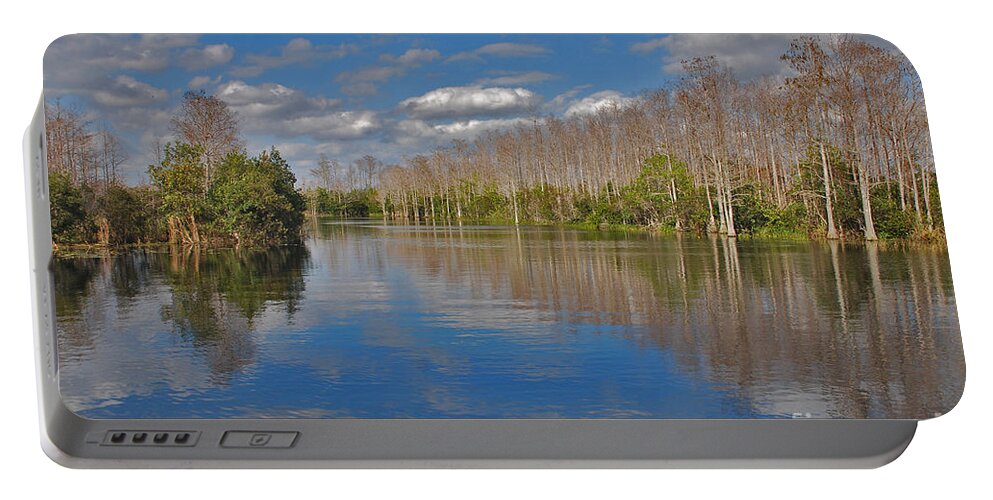 Grassy Waters Preserve Portable Battery Charger featuring the photograph 47- Everglades Serenity by Joseph Keane