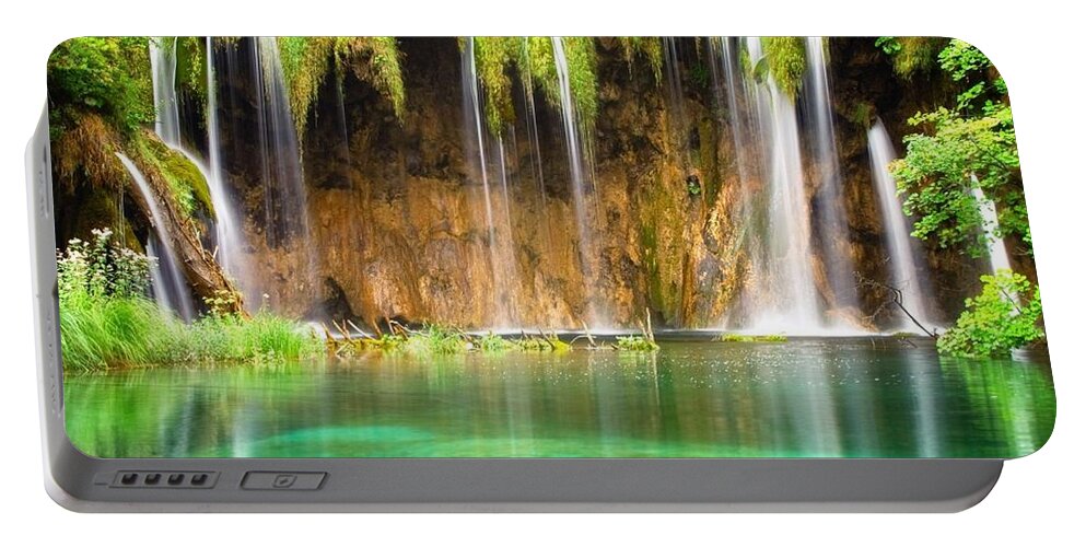 Waterfall Portable Battery Charger featuring the photograph Waterfall #47 by Jackie Russo