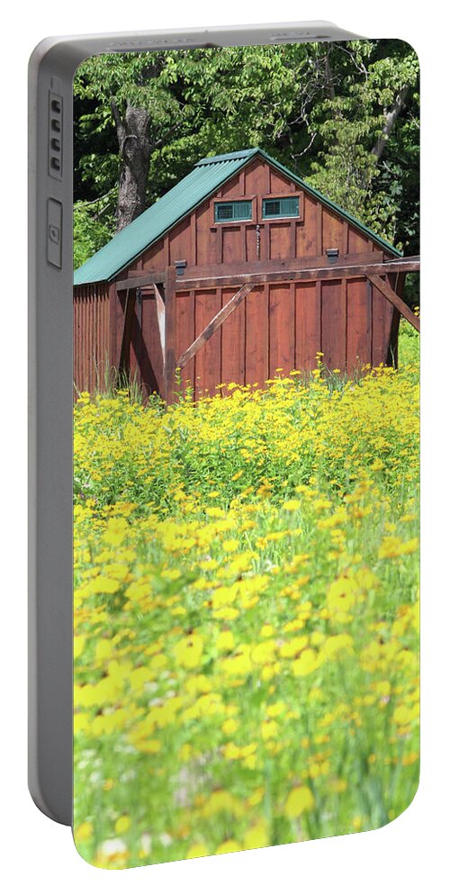 Stony Brook Portable Battery Charger featuring the photograph Barn Stony Brook New York #5 by Bob Savage