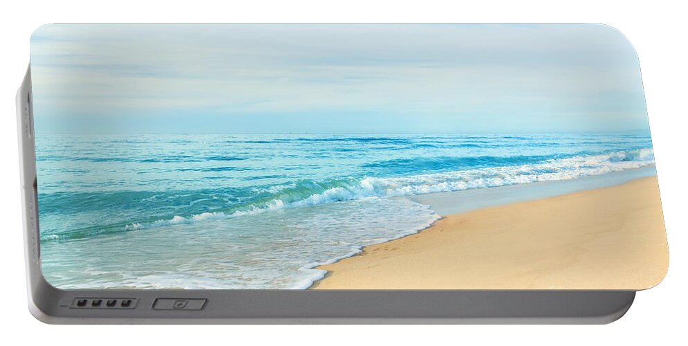 Background Portable Battery Charger featuring the photograph Beach #5 by MotHaiBaPhoto Prints